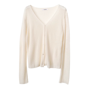 紫色防晒针织开衫女2026春夏季新款宽松薄款外搭短款上衣罩衫外套