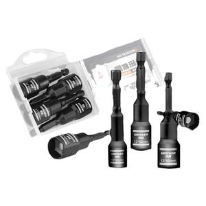 绿林电动扳手套筒头内六角强磁8mm自攻螺丝钉手电钻风批头燕尾丝