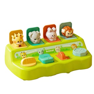 宝宝因果关系玩具早教益智婴儿童躲猫猫弹出式机关开关逻辑思维