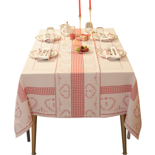 ekelund桌布氛围感家用长方形餐桌桌布高级感茶几布2026年新款