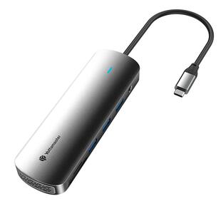 尤达大师macbook拓展坞typec带网口电脑多功能usb扩展器桌面多接口分线器hub网线转换器SD读卡器HDMI平板转接