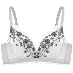 商场同款MYBODY新款内衣聚拢收副乳防下垂刺绣蕾丝轻薄文胸女胸罩