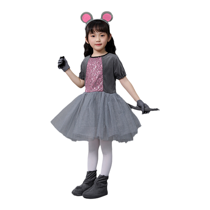 六一小老鼠演出服猫鼠之夜儿童