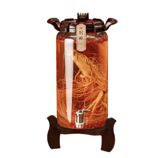 居元素泡酒专用酒瓶人参泡酒玻璃瓶加厚带龙头家用高档密封泡酒罐