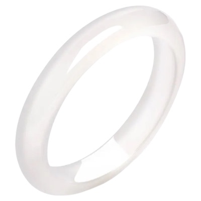 玻璃种玉髓白月光正圈轮胎手镯