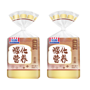 曼可顿强化营养吐司厚切片面包家庭儿童早餐三明治专用吐司面包片