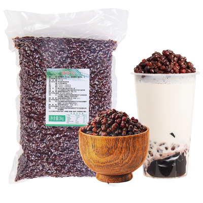 糖纳红小豆3kg即食熟红豆奶茶店