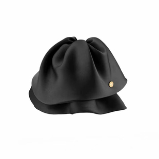 气质黑色缎面裙摆抓夹女后脑勺鲨鱼夹高级感半扎发发夹低马尾发饰