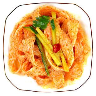 干牛筋面5斤纯手工牛津面小吃陕西凉皮速食凉拌自制辣条散装面条