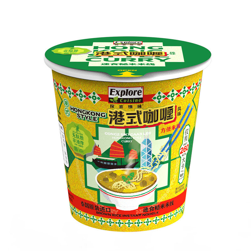 泰国进口糙米米线无麸质非油炸冬阴功杯面泡面夜宵速食