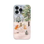 第一场雪~治愈雪地动物ins适用iPhone16promax手机壳苹果13华为pura70小米15opporeno14荣耀400iqoo13红米k80