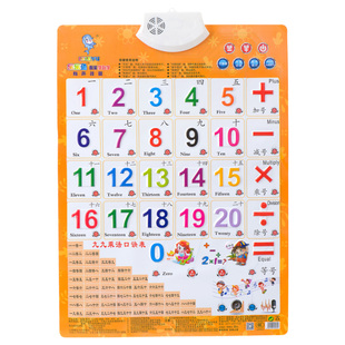 小学生二年级九九乘法口诀表墙贴有声挂图发声 99乘除法教具全套