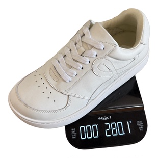 高版真皮 罗家 阿甘鞋男女同款增高德训鞋休闲运动大头小白鞋情侣