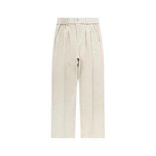 猫人高端加绒针织西裤男新款垂感百搭轻熟风通勤商务直筒休闲裤子