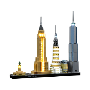 KY积木灯饰适用于乐高建筑系列21028纽约天际线配套灯饰LED灯光