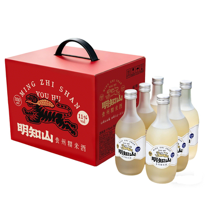 明知山糯米酒11度6瓶330ml好喝