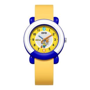 正港ZGOx小黄人手表儿童男生青少年学生小朋友防水运动指针表男孩