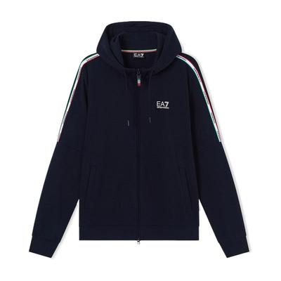 EA7/阿玛尼男士连帽运动卫衣外套