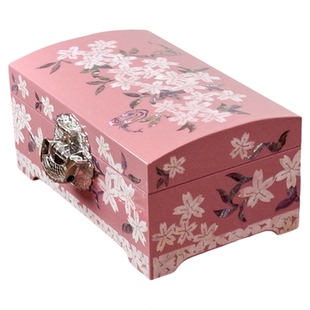 扬州漆器非遗螺钿首饰盒结婚礼物生日礼物外宾礼物蓝色粉色首饰盒