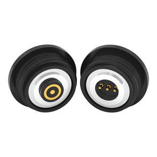 圆形磁吸式连接器螺纹盲吸3pin防短路pogopin充电公母头对接插头