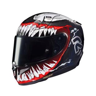 HJC毒液摩托车头盔碳纤维进口一代二代三代全盔小丑漫威超人四季