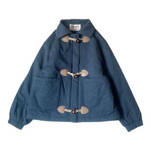 冬季新款女大版宽松翻领拉链蓝色棉布短款棉衣棉服女夹棉外套女