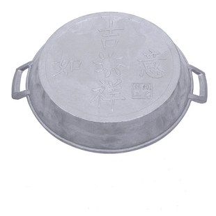 加厚煎锅铝平底锅老式家用加厚不粘锅炕饼锅烙饼纯手工铸铝铝锅商