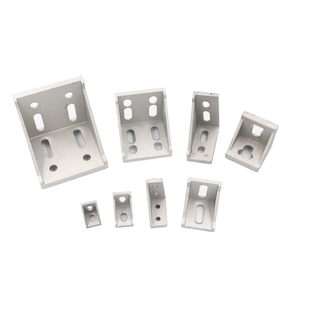 铝型材角码连接件2020/3030/4040铝合金角座黑色直角件固定件配件