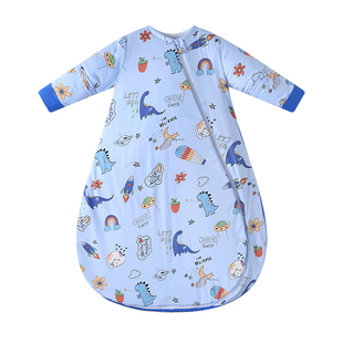 儿童睡袋中大童小孩宝宝防踢被子神器男童女童春秋冬季冬天加厚