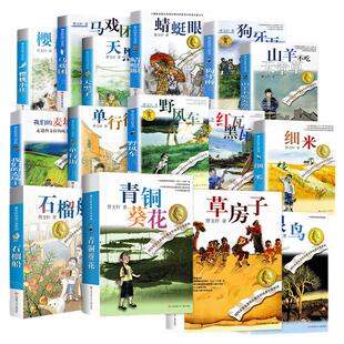 全套15册曹文轩纯美小说系列全集草房子青铜葵花根鸟狗牙雨山羊不吃天堂草石榴船樱桃小庄细米野风车天黑了我们的麦场主蜻蜓眼原著