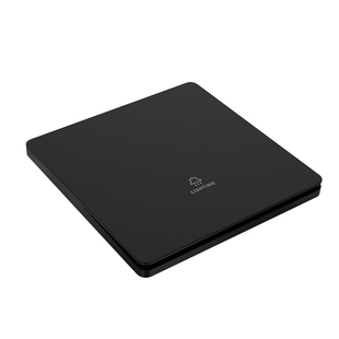 国际电工86型黑色超薄哑光开关插座面板家用暗装16a空调一开五孔