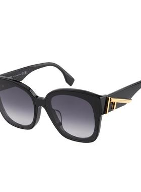 【自营】Fendi芬迪墨镜女李沁同款时尚F金标logo太阳眼镜FE40098F