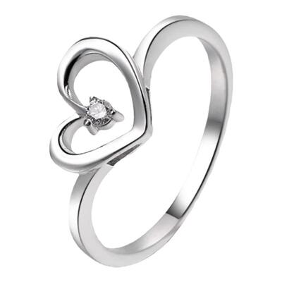 时尚爱心镂空戒指潮流