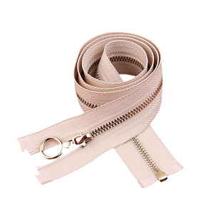 3号金属单头开口长拉链70cm夹克外套金色圆圈头薄羽绒服衣服门襟