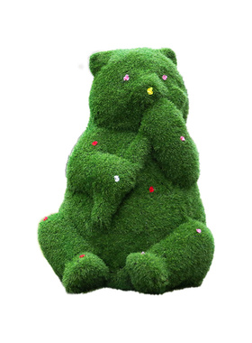 艺家乡井盖遮挡装饰品熊猫摆件