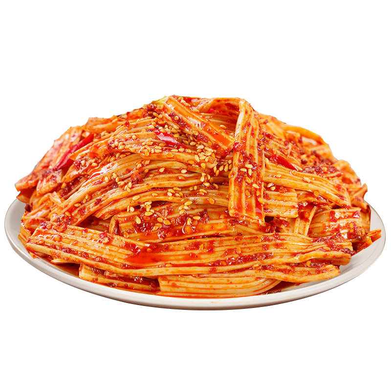 麻辣素牛板筋塑胶跑道辣条大包零素肉