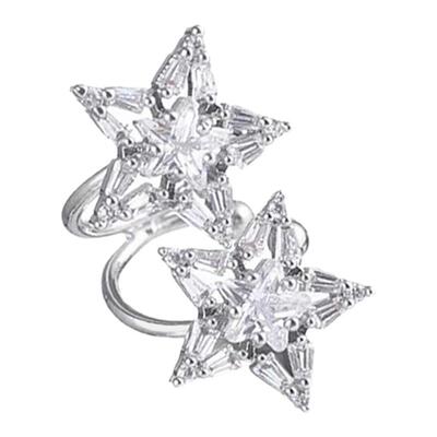 明星同款璀璨星星耳骨夹无耳洞