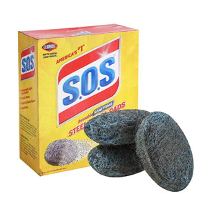 Clorox Steel Wool Soap Pads美国高乐氏含皂去污钢丝绒球10个装