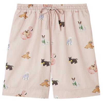 gelato pique25夏季新品男女同款满印小狗系带短裤睡裤PUFP252293