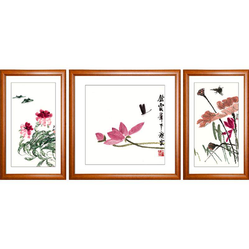 齐白石沙发背景墙中式风装饰画