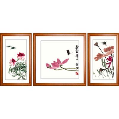 齐白石沙发背景墙中式风装饰画