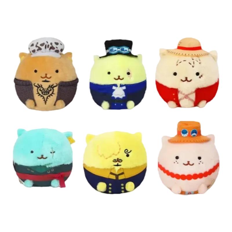 日本MOVIC海贼王ONEPIECE周边山治玩偶毛绒狗球路飞索隆娃娃萨博