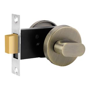 304不锈钢公共厕所卫生间隔断五金配件门扣有无人指示门锁显示锁