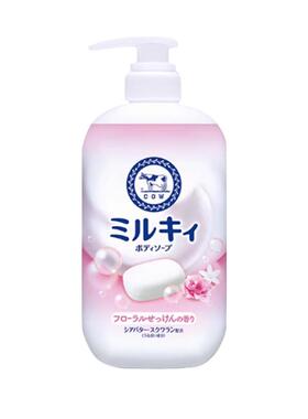 COW/牛乳石硷沐浴露放松花香500ml