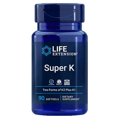 美国Life Extension Super K维生素K含K1 K2 MK4 MK7骨骼钙高含量