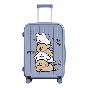 可爱卡通20寸行李箱多功能女2026新款结实耐用24寸旅行密码拉杆箱