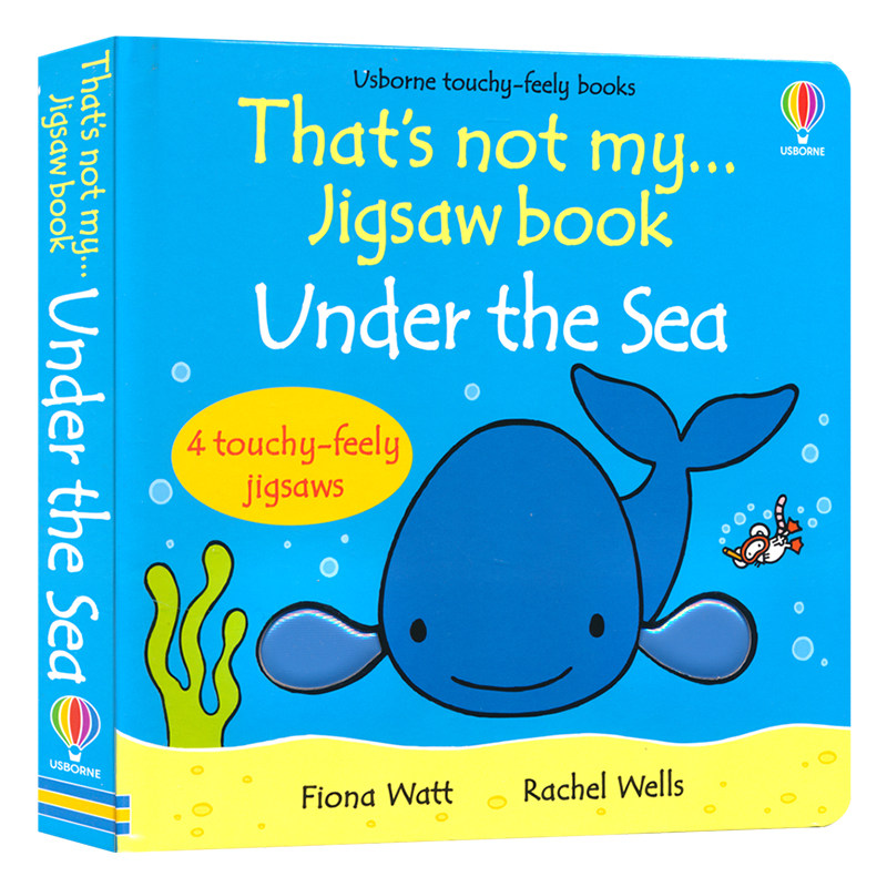Usborne That's Not My Jigsaw Book Under The Sea 那不是我的拼图书 海底世界 纸板启蒙 互动拼图书 触摸设计 英文原版进口图书