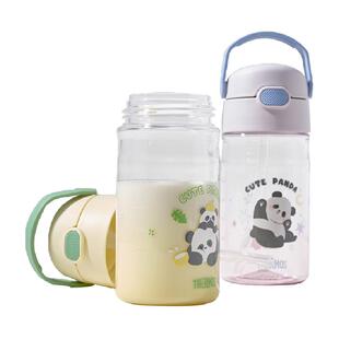 膳魔师儿童水杯子夏天季宝宝学饮吸管泡奶瓶幼儿园喝水壶上学专用