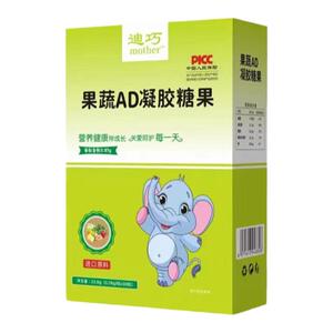 迪巧果蔬AD乳钙滴剂凝胶糖果