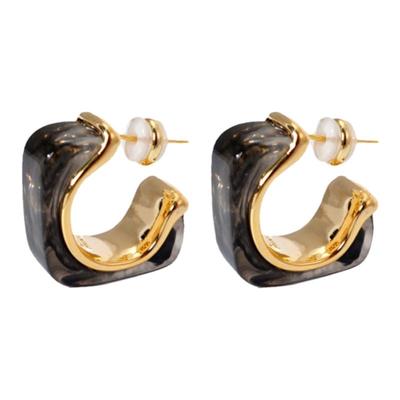 DSTYLE亚克力美拉德几何方形耳钉